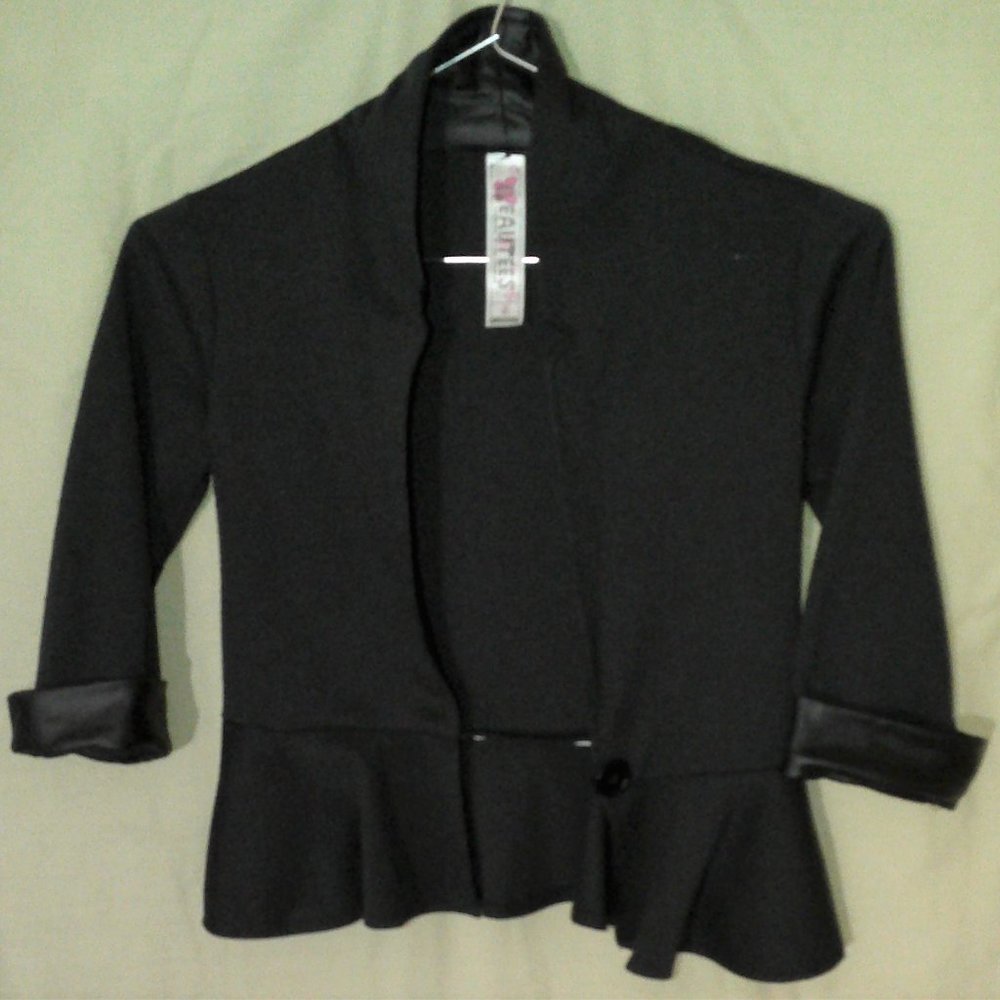 Black Cardigan Top